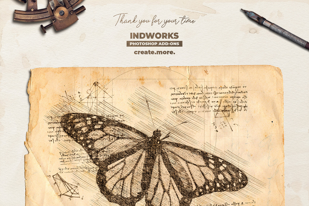 Da Vinci Sketch PS Action, an Action Add-On by IndWorks Design (Photo 9 of 10)