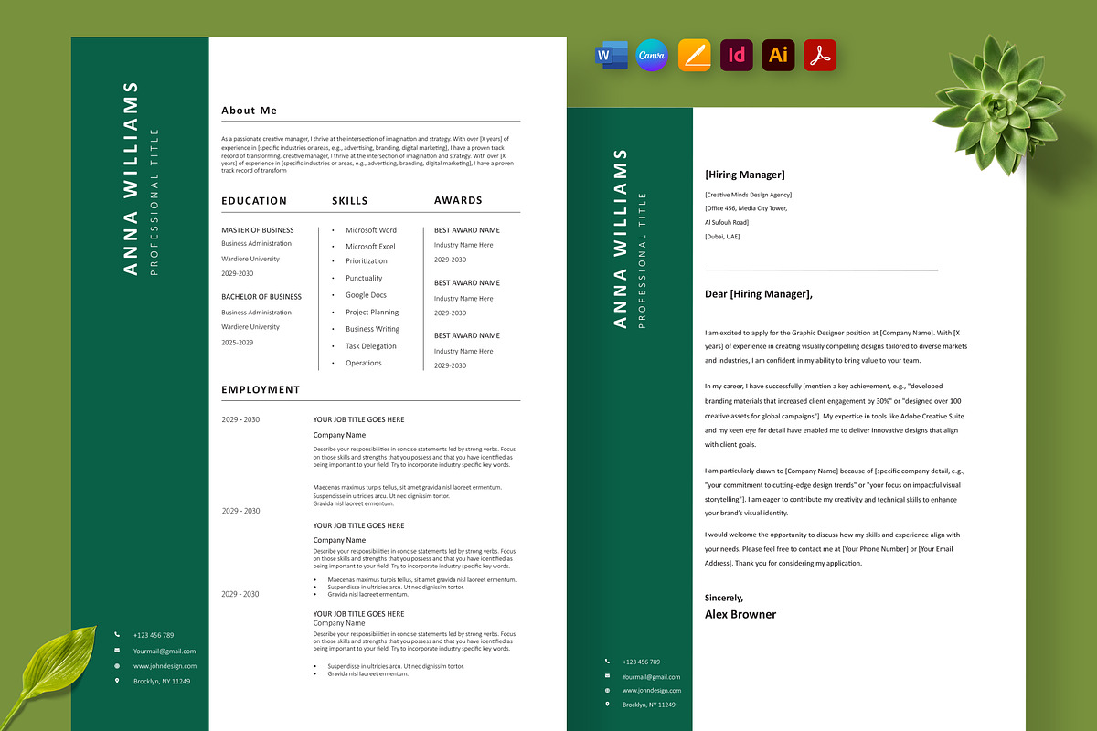 Canadian Job Market Resume, a Resume Template by Nur Designer (Photo 1 of 4)