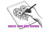 50 Flower Hearts Procreate Stamps, a Brush Add-On by Procreate Sale (Thumbnail 3 of 6)