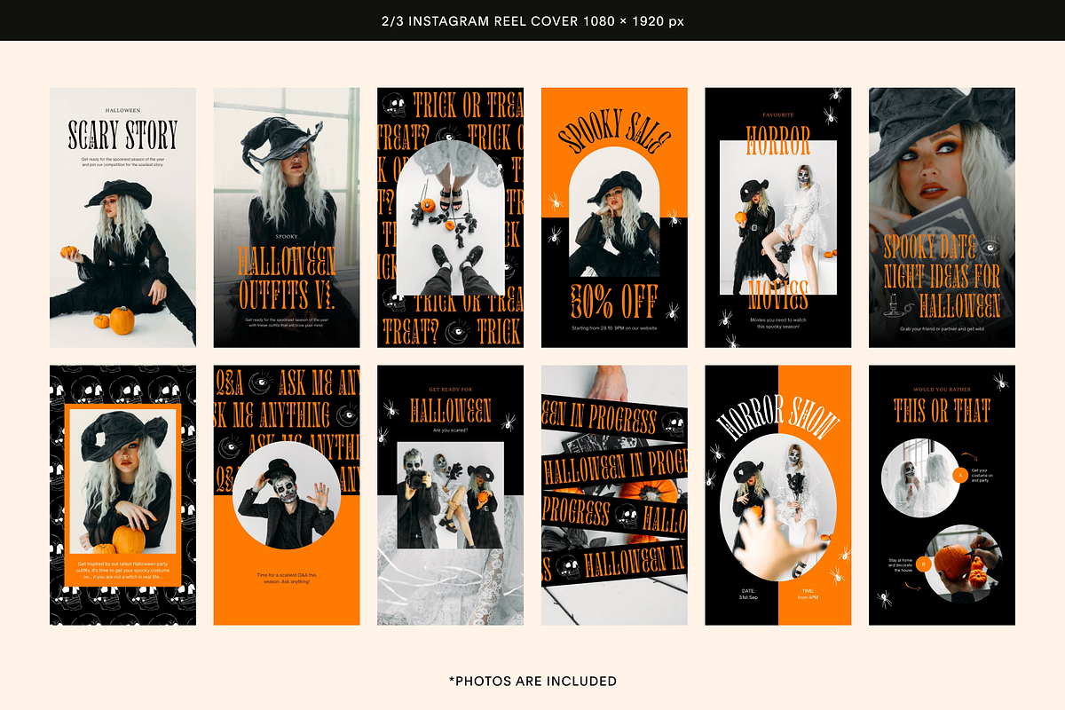 20 Halloween IG Reel Covers Stories, a Social Media Template by Studio K (Photo 3 of 7)