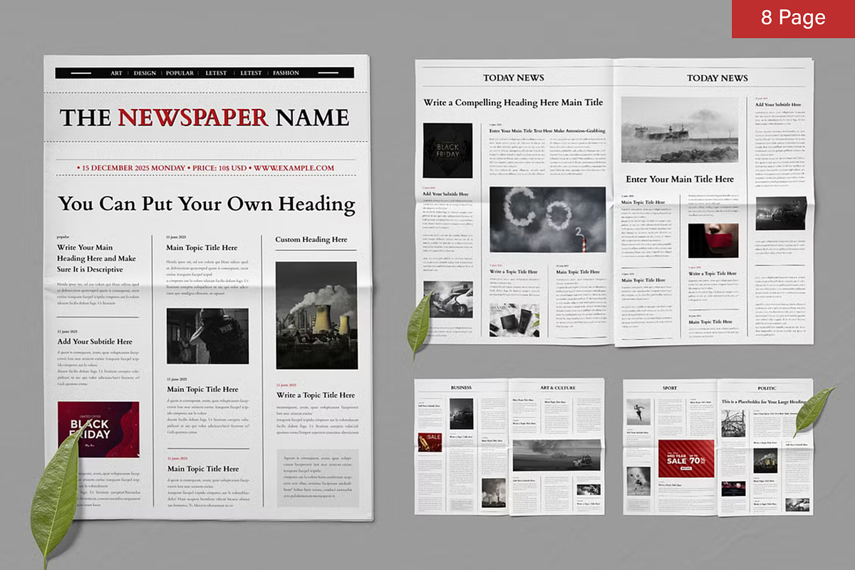 Newspaper Bundle preview 5