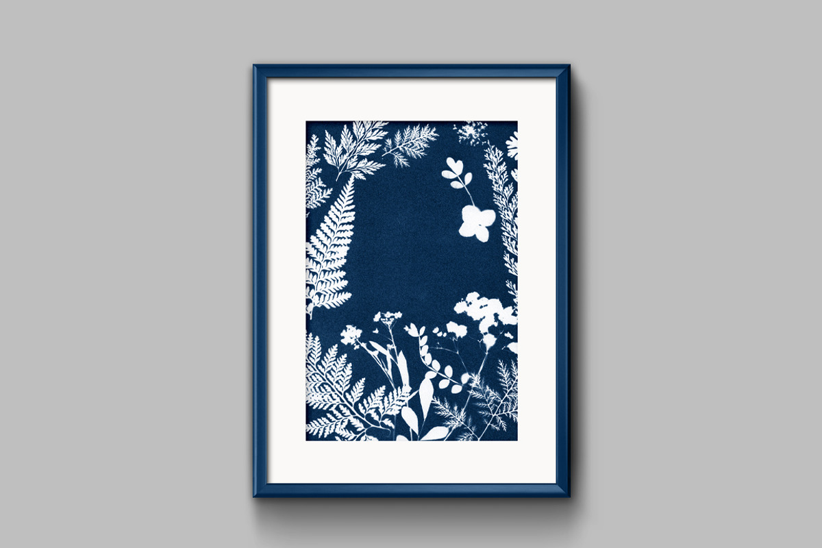 Cyanotype process Floral pattern, a Pattern Graphic by vetre.antanaviciute (Photo 3 of 5)