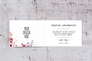 Horizontal Greeting Card Mockups, a Print Template by 2dsight (Thumbnail 8 of 8)