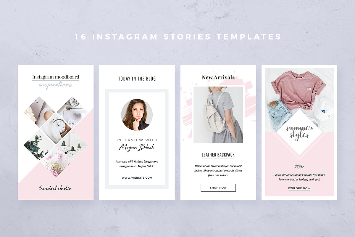 Instagram Stories Templates, a Social Media Template by Crevo Studio (Photo 3 of 6)