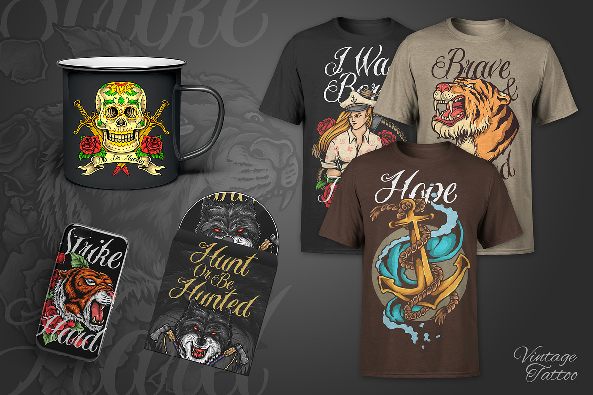 100 T-Shirt and Merchandise Graphics, an Animal Illustration by TSV Art Collective (Photo 3 of 23)
