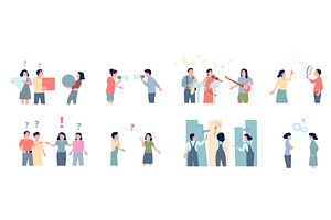 Misunderstanding scenes, a Person Illustration by LadadikArt