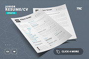 Junior Resume/Cv Template - Volume 1, a Resume Template by TheResumeCreator (Thumbnail 2 of 7)