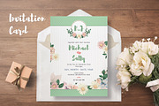 FLOWER WEDDING INVITATION SUITES, an Invitation Template by Totem Invitation House (Thumbnail 2 of 4)