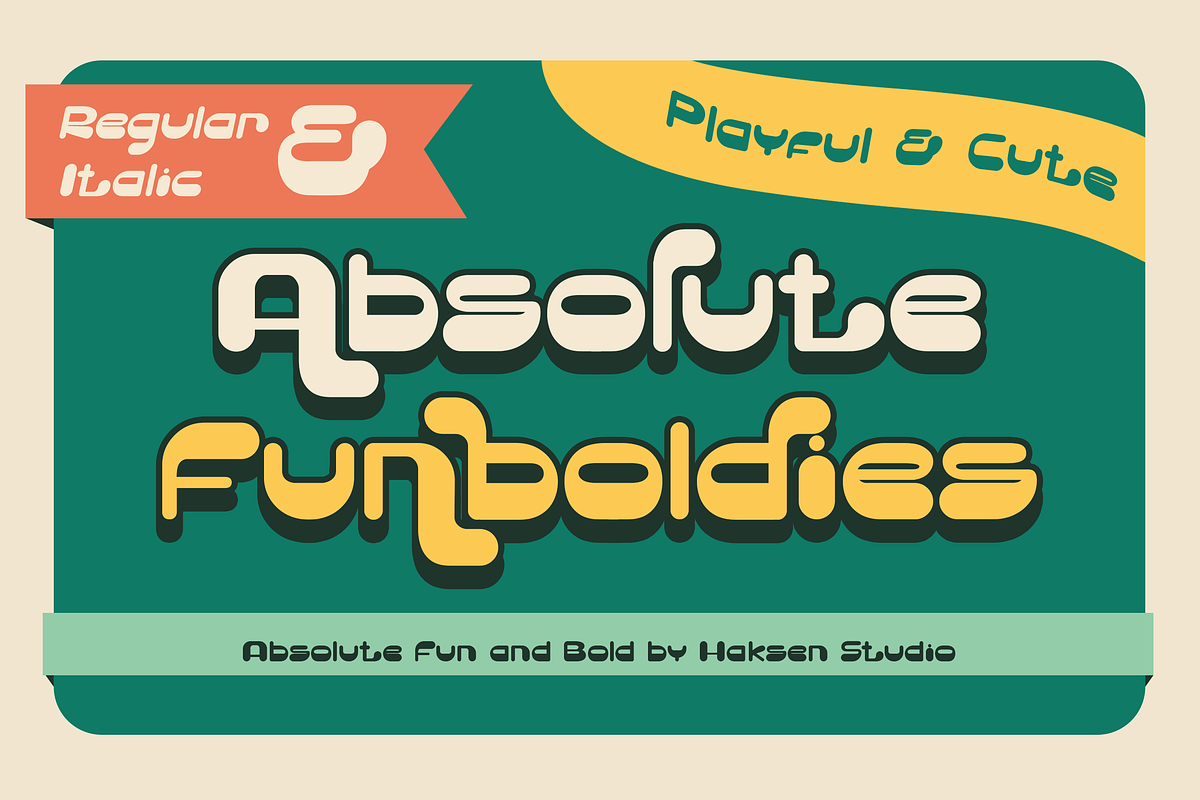 Absolute Funboldies, a Handwritten Font by Haksen (Photo 1 of 10)