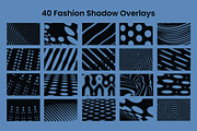 40 Fashion Shadow Overlays, a Pattern Graphic by 3Motional (Thumbnail 9 of 10)