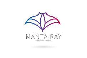 Manta ray logo, a Branding & Logo Template by Logocreative