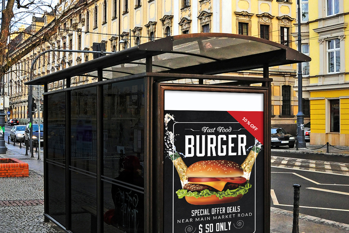 Fast Food Banner Ad Template, a Presentation Template by Psd Templates