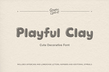 Playful Clay Cute Decorative Font