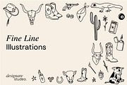 Cowgirl Illustrations, a Decorative Illustration by ginni illustrations (Thumbnail 3 of 5)