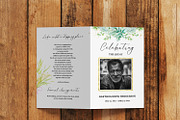 Greenery Funeral Program Canva, a Brochure Template by SmmrDesign (Thumbnail 3 of 6)