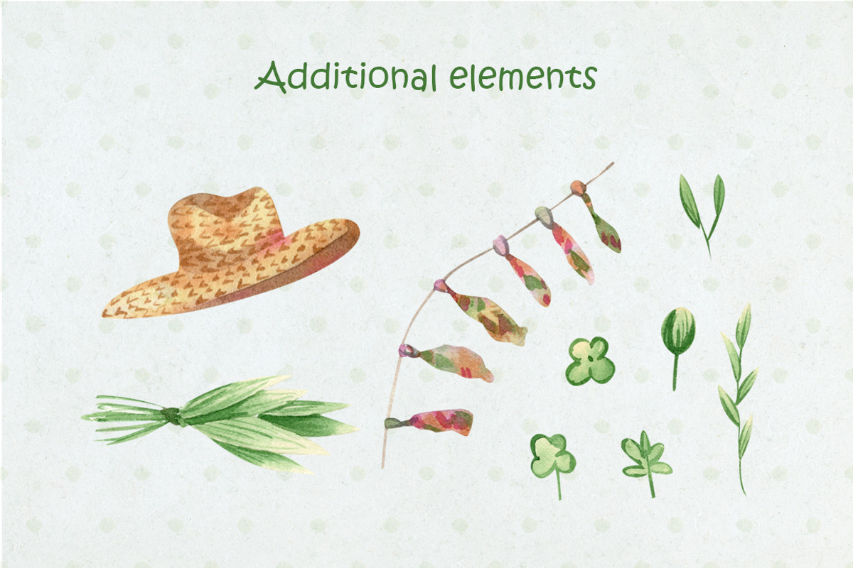 Gardening tools illustration. Bunny, a Decorative Illustration by Anna Kopylova (Photo 6 of 8)