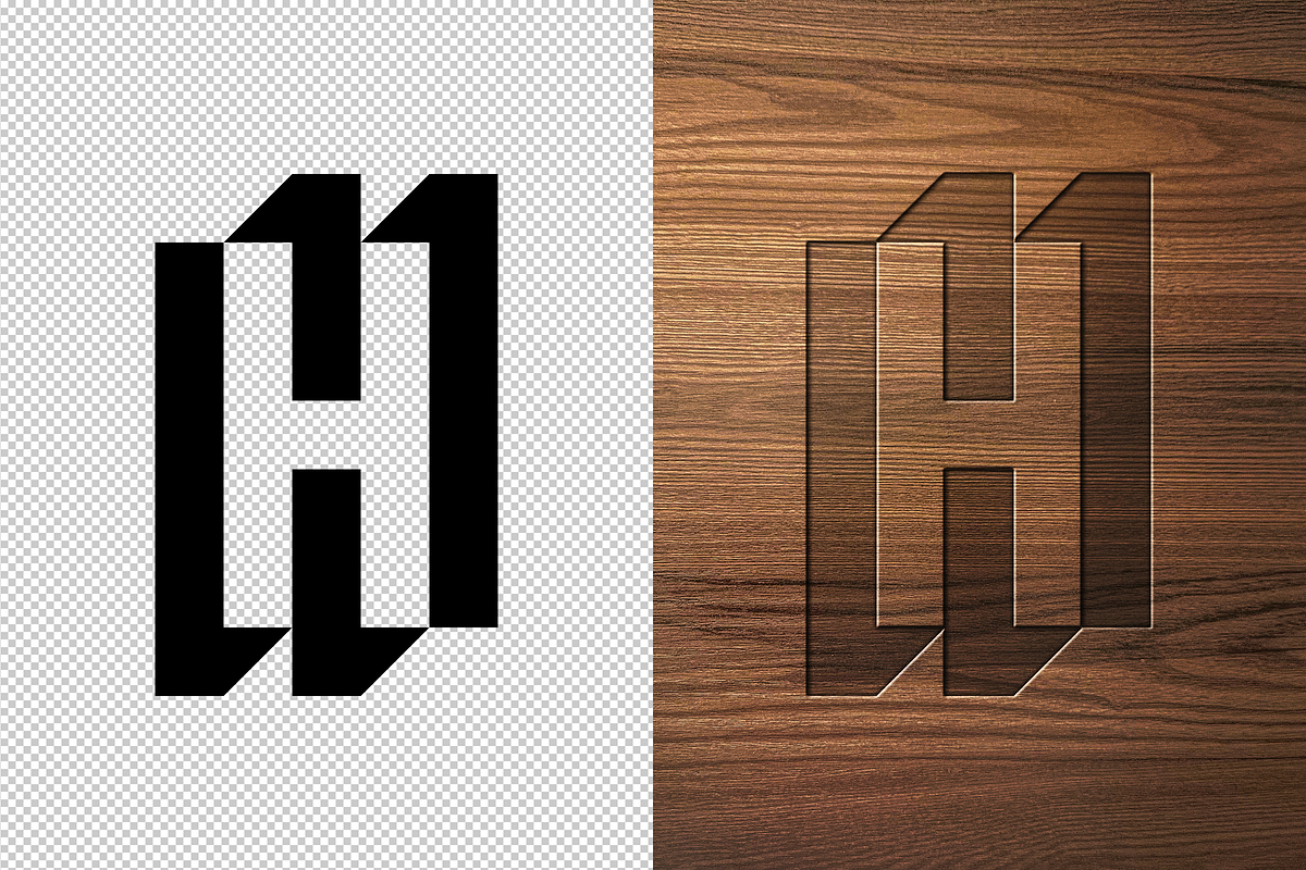 Debossed Wood Logo Mockup, a Mockup by Design Squad (Photo 3 of 5)
