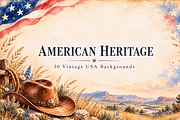 American Heritage – USA Backgrounds, a Background Graphic by MarisoArt (Thumbnail 1 of 6)