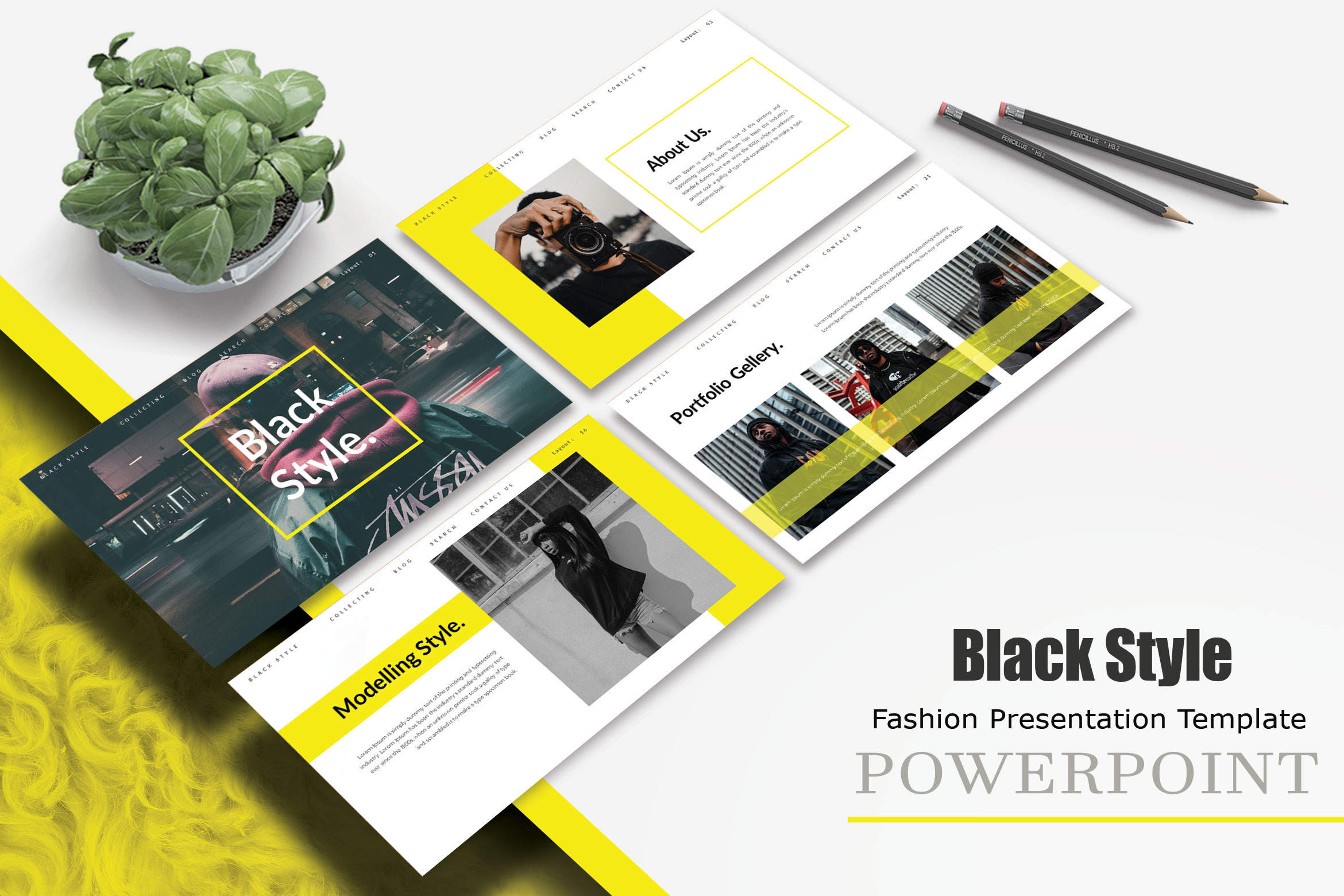 Black Style - Powerpoint Template, a Presentation Template by TypeMakers