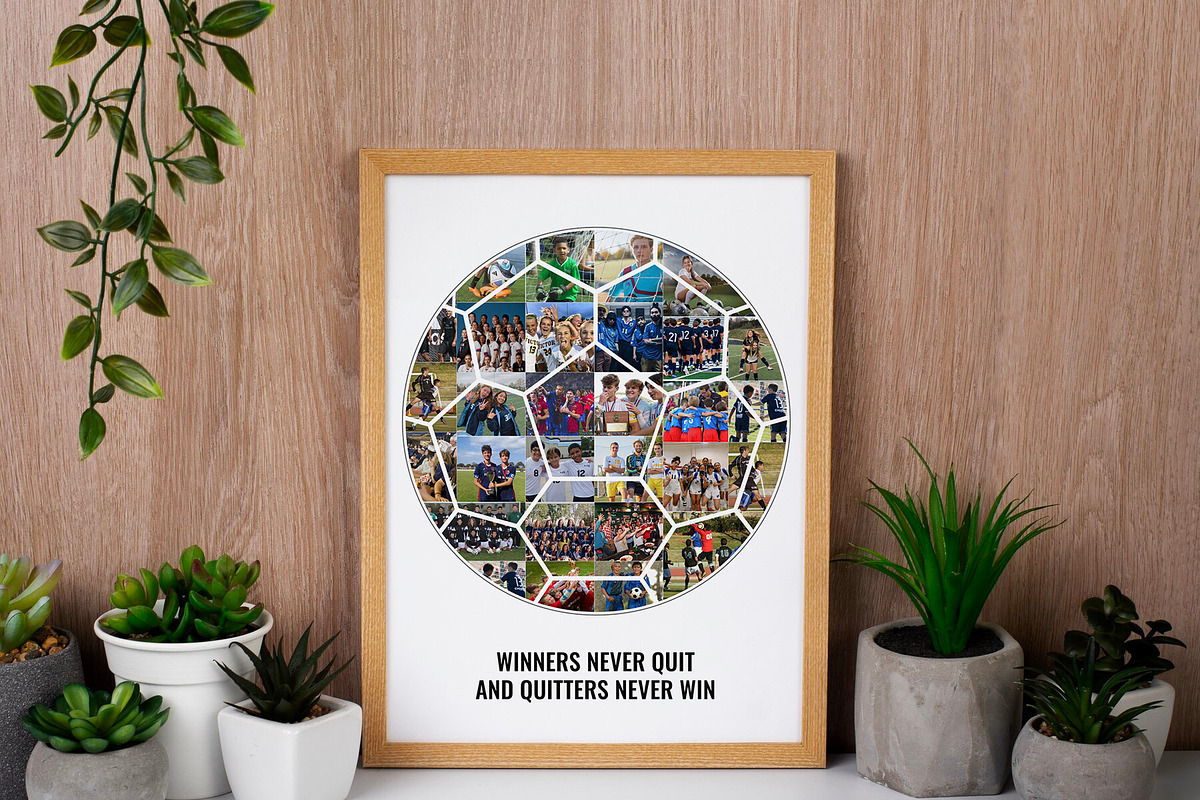 Soccer Ball Photo Collage, a Poster Template by AIW SOLUTIONS (Photo 1 of 3)