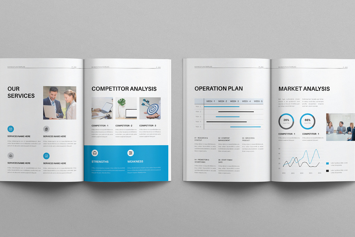 Business Plan Brochure Template, a Brochure Template by E-Type (Photo 5 of 7)