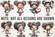 Dreamy Cupids Whimsical Valentine Se, an Illustration by RobertsArt (Thumbnail 6 of 7)