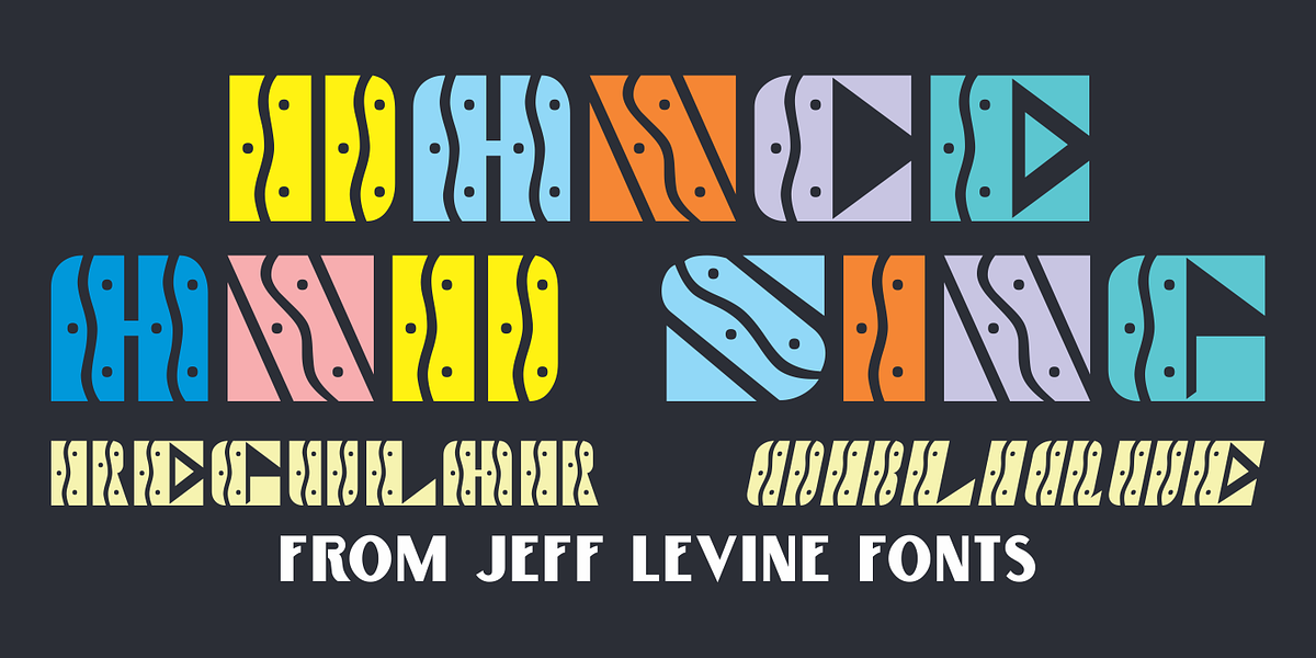 Dance and Sing JNL, a Font by Jeff Levine Fonts (Photo 1 of 5)