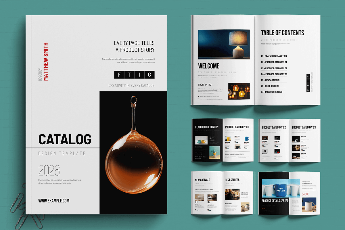Product Catalog Design Template, a Brochure Template by MightyDesign (Photo 1 of 6)