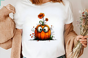 Funny Pumpkin Clipart PNG, a Seasonal Illustration by CreationArt (Thumbnail 6 of 7)