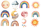 Sun Moon Star Nursery Clipart, an Illustration by Designworld (Thumbnail 4 of 5)