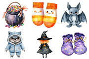 Watercolor Halloween Baby Costume, an Illustration by Daily.Designs (Thumbnail 5 of 5)