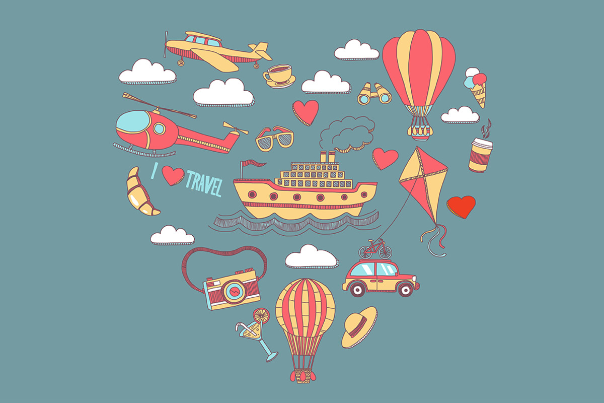 BIG BUNGLE Vector travel set, an Object Graphic by Art Loft (Photo 5 of 18)