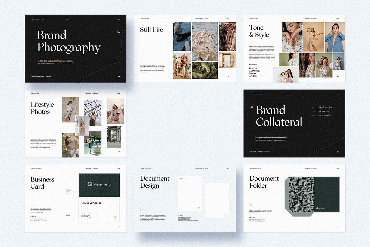 HARMONY Brand Guidelines, a Branding & Logo Template by AndrewPixel (Photo 11 of 14)
