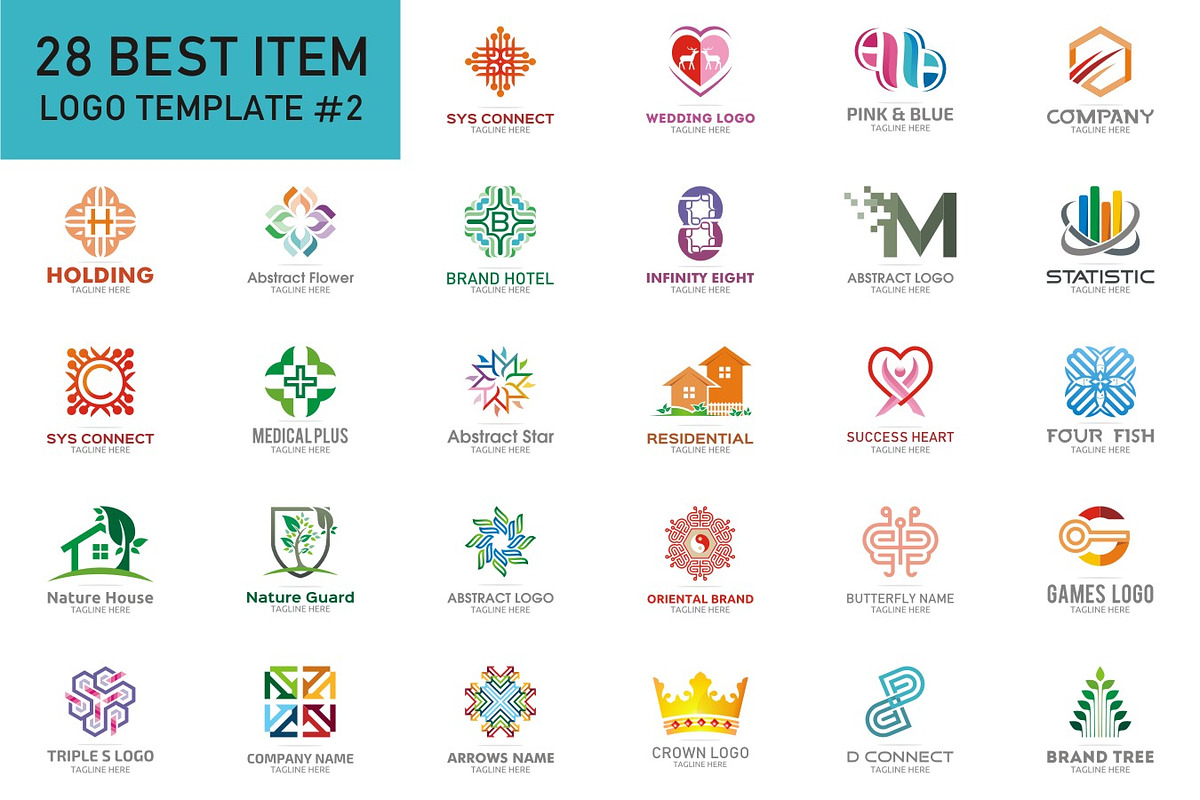 28 Best Logo Design #2, a Branding & Logo Template by Acongraphic (Photo 1 of 8)