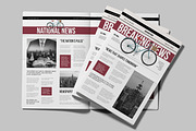 Newspaper Design for Print Media, a Magazine Template by MightyDesign (Thumbnail 1 of 8)