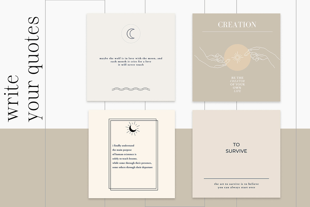 100+ Amethyst Boho Instagram Canva, a Social Media Template by IsikChic (Photo 6 of 10)