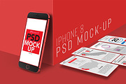 Multiple Colors iPhone 8 PSD Mockups, an iPhone Mockup by Sinlatown (Thumbnail 11 of 11)