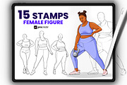 15 Plus Size Female Body Procreate, a Brush Add-On by Procreate Market (Thumbnail 1 of 4)