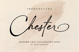 Chester Signature, a Handwritten Font by Raffa Creative