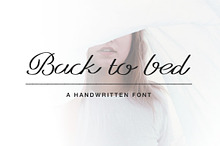 (25% OFF) Back to Bed Font