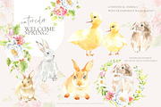 Welcome Spring! Watercolor Easter, an Animal Illustration by Catherine Wheel (Thumbnail 5 of 14)
