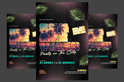 Summer Party Flyer Template, a Flyer Template by Hotpin (Thumbnail 1 of 2)