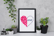 Falling Hearts LOVE PNG, an Illustration by Daily.Designs (Thumbnail 5 of 5)