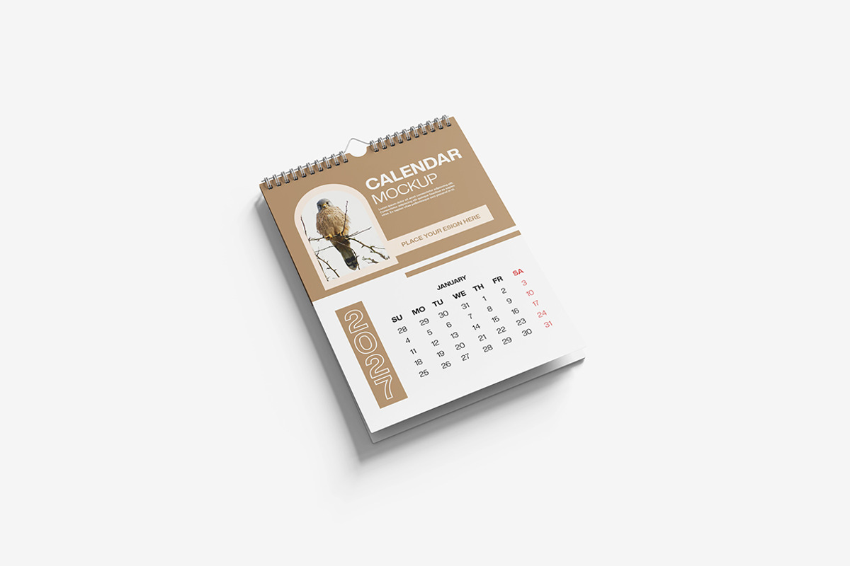 Calendar Mockup, a Mockup by Indah (Photo 2 of 6)