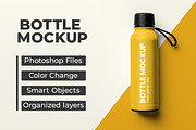 Bottle Mockup, a Cups & Container Mockup by Viswal Studio (Thumbnail 1 of 2)