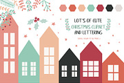 Christmas homes set, an Animal Illustration by Cozy pattern shop (Thumbnail 2 of 10)