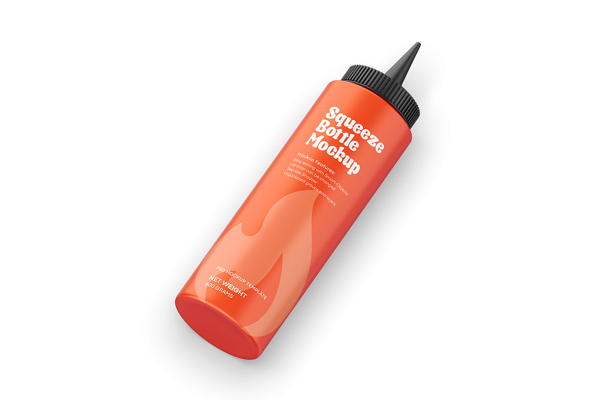 Plastic Squeeze Bottle Mockup, a Packaging Mockup by Dev.Rawat21 (Photo 4 of 7)