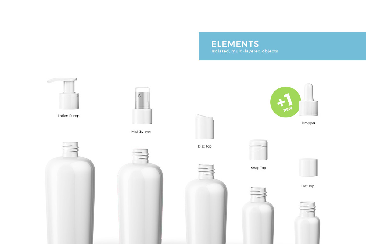 Cosmetic Bottles Mockup Vol.4, a Cups & Container Mockup by Kotulsky Mockups (Photo 2 of 4)