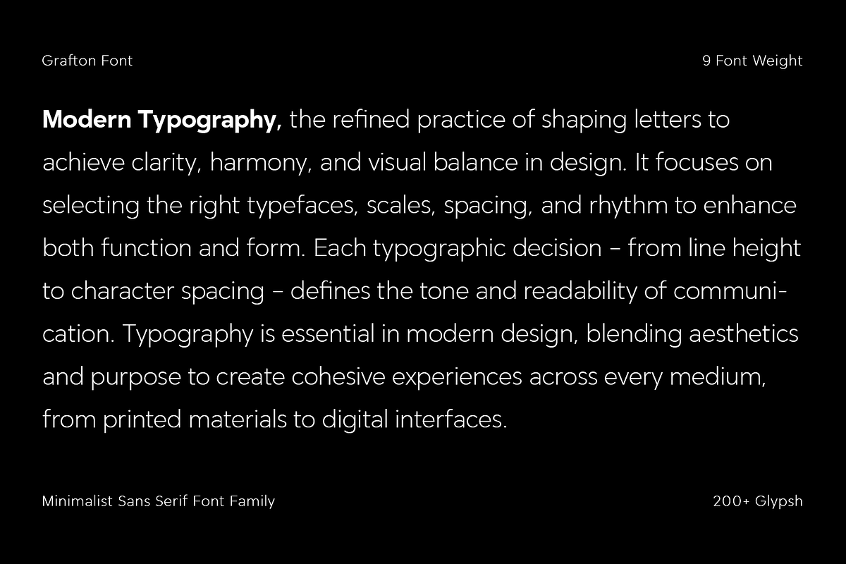 Grafton - Geometric Font Family, a Sans Serif Font by Umitype (Photo 8 of 10)