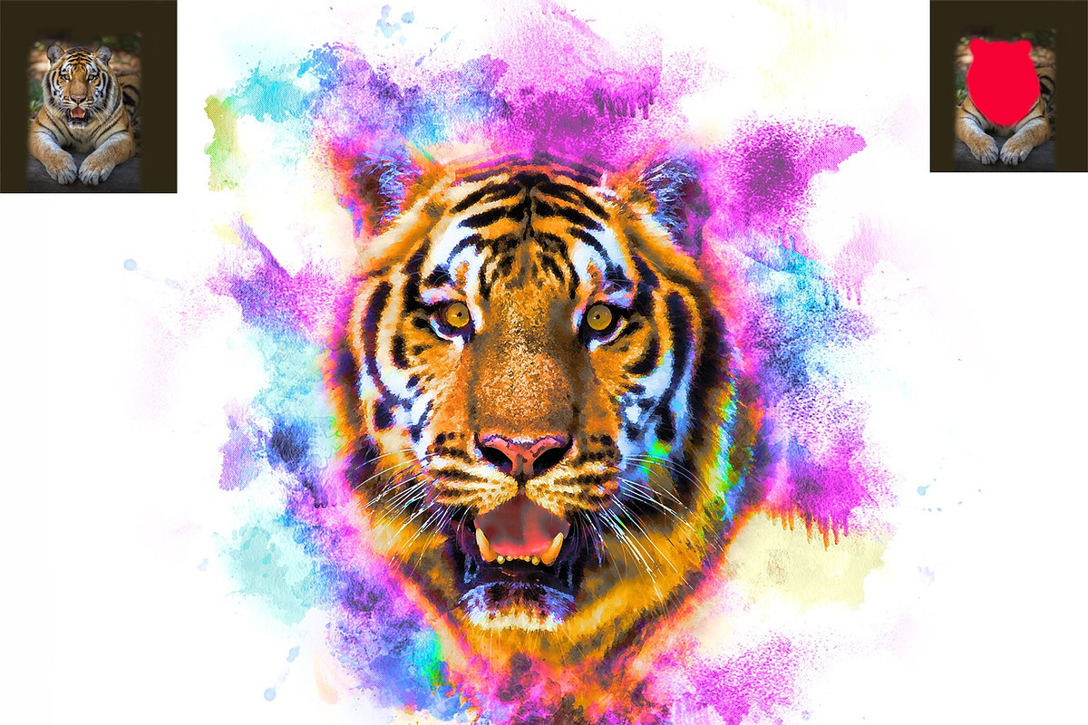 Watercolor Pro Photoshop Action, an Action Add-On by MRI STUDIO (Photo 7 of 14)